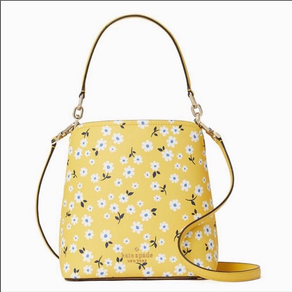 Kate Spade Yellow Floral Purse For Women